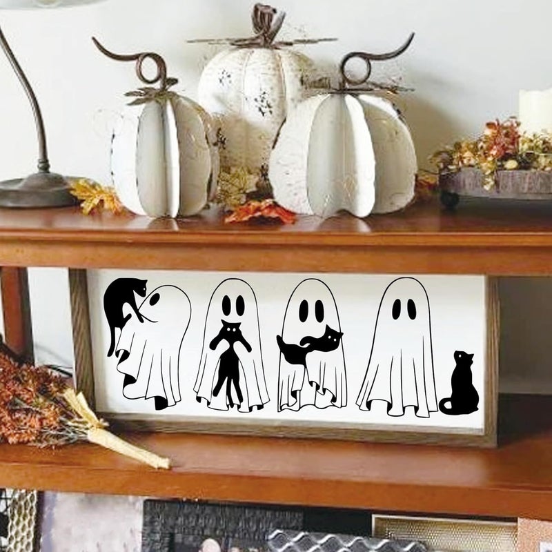 MYJMN Halloween Stencils for Door Mats Large Halloween Rug Doormat Stencil for Painting on Wood Crafts Shirts Reusable Glass Door Hanger Sign (welcome12) - Image 5